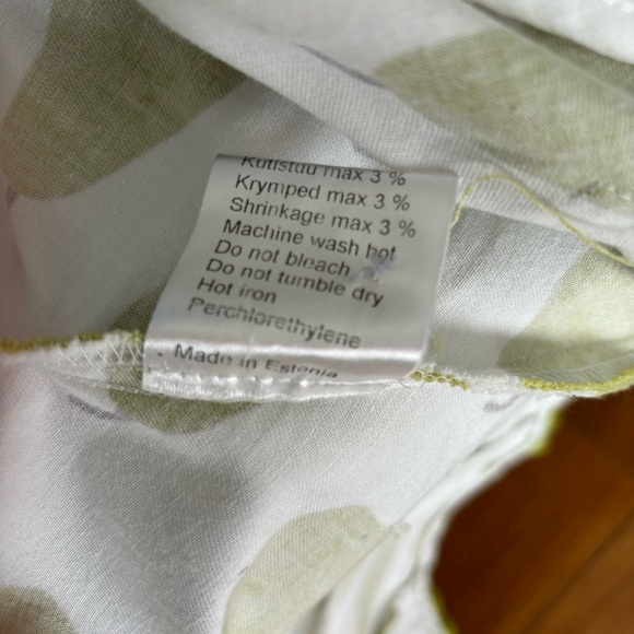 MARIMEKKO Päärnyä Pear Print Cotton Twill Jacket Mika Piirainen 40 / 12 - Picture 12 of 12